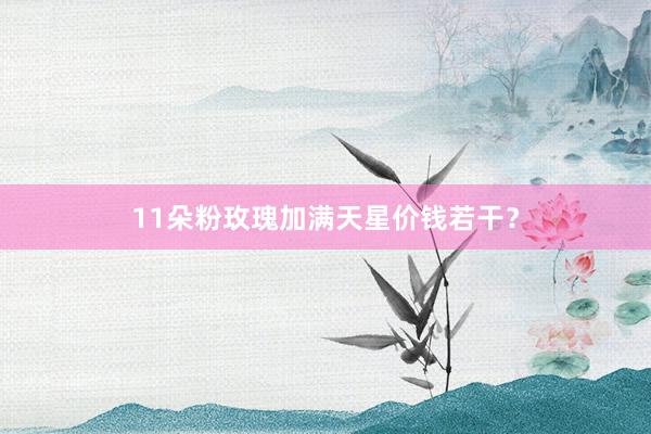 11朵粉玫瑰加满天星价钱若干？